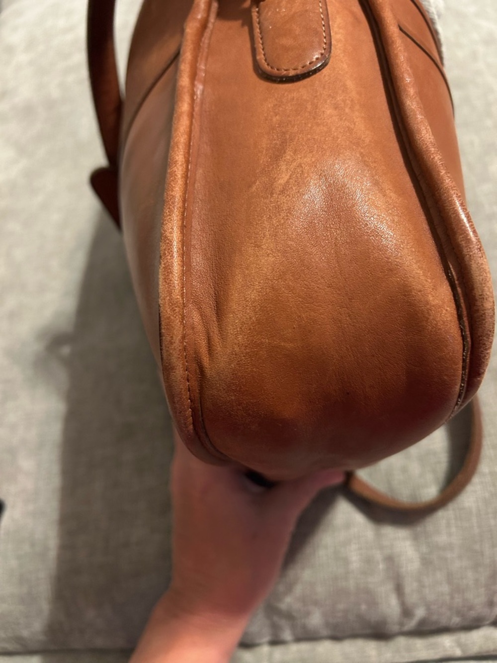 Coach 1992 vintage Brown Leather Crossbody Bag - Picture 6 of 13